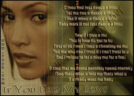 if you had my love
